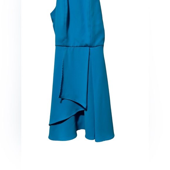 ADELYN RAE Bright Blue Stunning High Neck Layered Formal Mini Dress-Size XS - Picture 3 of 12